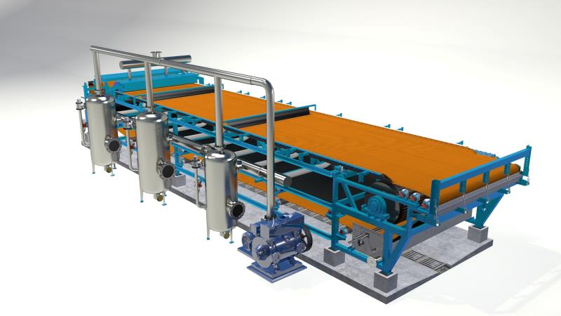 پالایۀ کمربند جالوی افقی: یک دستیار توانایی برای جداسازی صنعتی